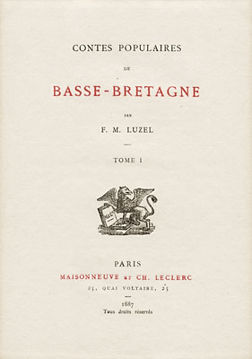 Page de titre du premier volume